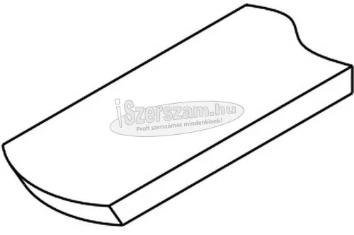 NAREX Profi faeszterga kaparókés íves végű 18x4x150/465mm 818204