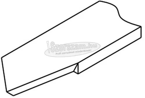 NAREX Profi faeszterga kaparókés szögletes végű jobbos 18x4x150/465mm 818205