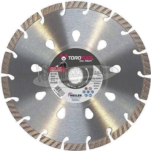 WEILER TOROFLEX COOL CUT gyémánttárcsa 115-230x22,23/SH10mm