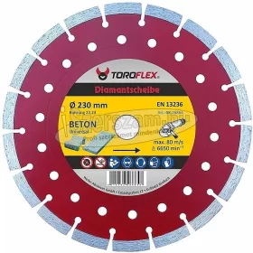   WEILER TOROFLEX SINTER ECO 10 gyémánttárcsa 230x22,23/SH10mm