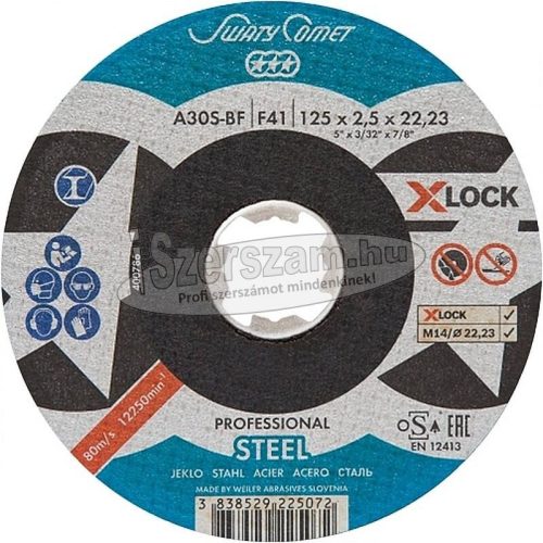 SWATYCOMET Prof X-Lock Steel vágókorong 115x1,6x22,23mm A46T-BF F41