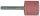 SWATYCOMET Csapos csiszolókő, hengeres rózsaszín 10x30xS6mm 4A46P4V F52B