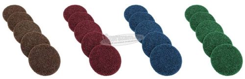 Z-TOOLS gyors rögzítésű vlies tárcsa vörös 75mm közepesen finom 5db