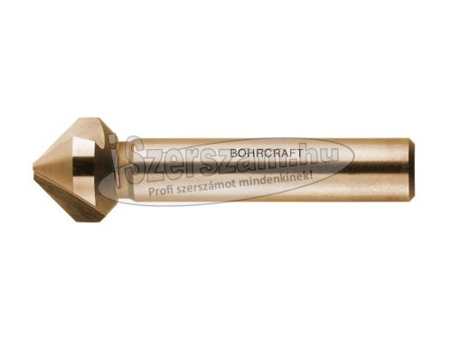 BOHRCRAFT kúpsüllyesztő 90° három vágóélű DIN335 HSS-E Co5 6,3x50/S6mm