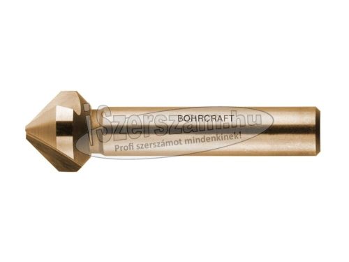 BOHRCRAFT kúpsüllyesztő 90° három vágóélű DIN335 HSS-E Co5 12,4x56/S8mm