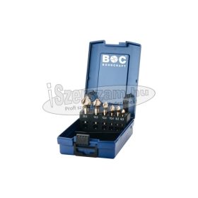   BOHRCRAFT kúpsüllyesztő készlet 90° három vágóélű HSS-E Co5 6 részes 6,3-20,5mm KS6-K Co ABS-Box