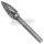 Z-TOOLS Turbómaró csúcsíves hegyes végű SPG 1225/S6mm MX G-alak keményfém