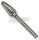 Z-TOOLS Turbómaró íves gömbölyített végű RBF 0820/S6mm MX F-alak keményfém