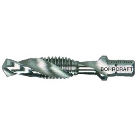   BOHRCRAFT metrikus kombinált gépi menetfúró HSS-G M3-M14 SW1/4" több méretben