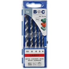 BOHRCRAFT LASER betonfúró készlet 5 részes 4-10mm SL410