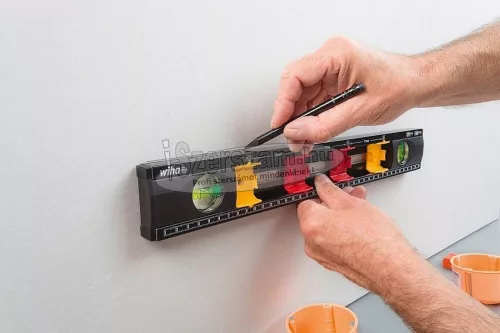 WIHA Villanyszerelő vízmérték 400mm 42074