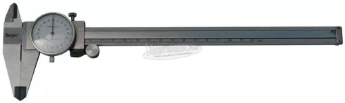 BERGER mérőórás tolómérő, mélységmérővel 150/0,02mm