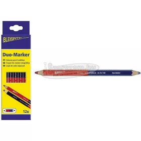 BLEISPITZ Duo-Marker ceruza 175mm piros-kék 12db 1171