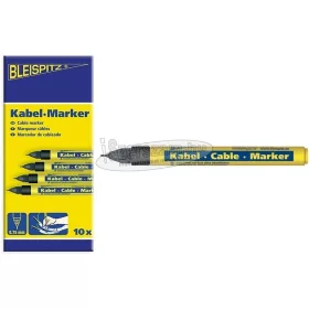 BLEISPITZ kábeljelölő d0,75mm fekete 10db 0747