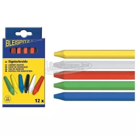 BLEISPITZ jelölőkréta piros 12x120mm 12db 0136