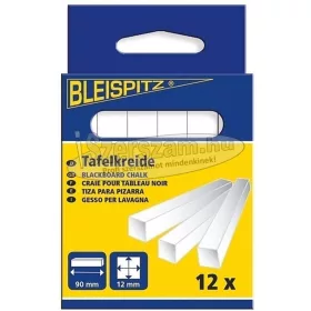 BLEISPITZ táblakréta négyszögletes fehér 12db 1126