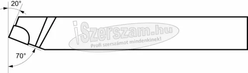 MAGYAR esztergakés, egyenes, forrasztott lapkás, ISO1, P30J 25x25mm MSZ1901 DIN 4971