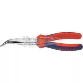   KNIPEX Műszerész fogó 200mm félkerek, hajlított 45°, polírozott fej, kétkomponensű nyél 38 25 200