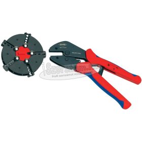   KNIPEX Táras saruzó- érvéghüvelyező fogó 5 betéttel 0,25-10mm², AWG10-7,15-7,20-7,23-10,20-10 220mm 97 33 02