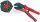KNIPEX Táras saruzó- érvéghüvelyező fogó 5 betéttel 0,25-10mm², AWG10-7,15-7,20-7,23-10,20-10 220mm 97 33 02