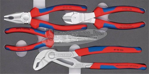 KNIPEX Fogó készlet 4 részes 0305180, 2615200, 7405180, 8705250 MODUL 00 20 01 V17