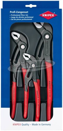 KNIPEX Autóvízpumpa fogó készlet Cobra 3 részes 8701180/250/300mm 00 20 09 V02