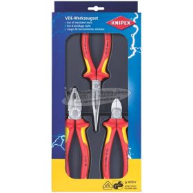   KNIPEX Szigetelt fogó készlet 3 részes 1000V VDE (0306,2616,7006) 00 20 12