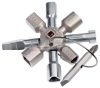 KNIPEX Kapcsolószekrény kulcs 8 ágú TwinKey 0011 01