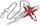 KNIPEX Kapcsolószekrény kulcs, 4 ágú kihajtható, bit tartóval 0011 06 V01