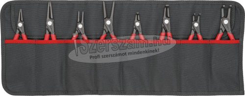 KNIPEX Seegergyűrű fogó készlet precíziós K-B/E-H 8 részes, J1-2-J11-21/A1-2-A11-21, 10-25/19-60mm 0019 58 V02