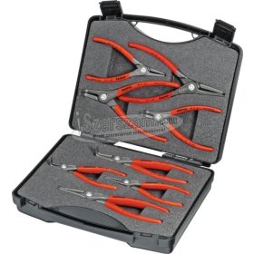   KNIPEX Seegergyűrű fogó készlet K-BE 8 részes J1-J21/A1-A21, 10-60mm precíziós 0021 25