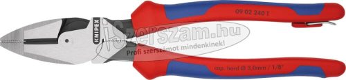 KNIPEX Egyetemes fogó erő, kétkomponensű nyél 240mm, polírozott fej, leesés ellen biztosított 0902 240 T