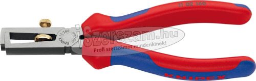 KNIPEX Huzalcsupaszító fogó, rugós, kétkomponensű/PVC nyél, polírozott/krómozott fej