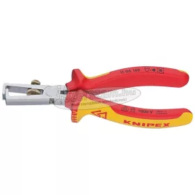   KNIPEX Szigetelt huzalcsupaszító fogó, kétkomponensű nyél 160mm, 10mm²-ig 1 106 160