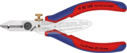 KNIPEX Huzalcsupaszító fogó, elektronikai, rugós 130mm, 0,03-1mm 1 182 130