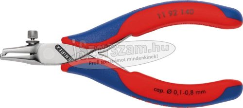 KNIPEX Huzalcsupaszító fogó, elektronikai, rugós 140mm, 0,1-0,8mm 1 192 140