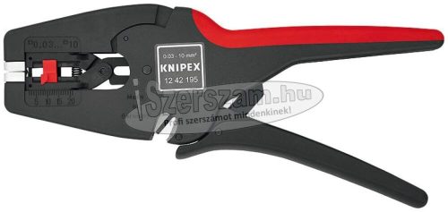 KNIPEX Önbeálló huzalcsupaszító fogó 195mm 0,03-10mm² AWG 32-7 1 242 195