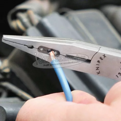 KNIPEX Huzalozó fogó, polírozott fej, kétkomponensű nyél 160mm, 0,5-2,5mm², AWG10/12/14 1 302 160