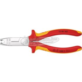   KNIPEX Szigetelt univerzális kábelköpeny és huzalcsupaszító fogó 165mm 8-13mm/1,5/2,5mm², kétkomponensű nyél 1000V 1 346 165