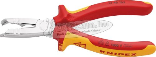 KNIPEX Szigetelt univerzális kábelköpeny és huzalcsupaszító fogó 165mm 8-13mm/1,5/2,5mm², kétkomponensű nyél 1000V 1 346 165