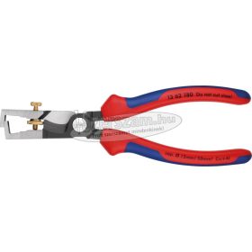   KNIPEX Huzalcsupaszító fogó, kábelvágóval, Strix 160mm, d=5mm/10mm²-ig,/50mm² kétkomponensű nyél 1 362 180