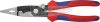 KNIPEX szerelőfogó saruzóval, kétkomponensű nyél, rugós 200mm, csupaszítás 0,5-2,5mm², kábelvágás 15mm 1 392 200