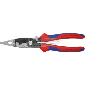   KNIPEX szerelőfogó saruzóval, kétkomponensű nyél, rugós 200mm, csupaszítás 0,5-2,5mm², kábelvágás 15mm 1 392 200