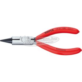   KNIPEX kerekcsőrű ékszerész fogó, PVC nyél 130mm, polírozott fej 1 901 130