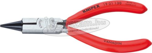 KNIPEX kerekcsőrű ékszerész fogó, PVC nyél 130mm, polírozott fej 1 901 130