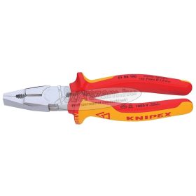  KNIPEX Szigetelt egyetemes fogó, kétkomponensű nyél 1000V