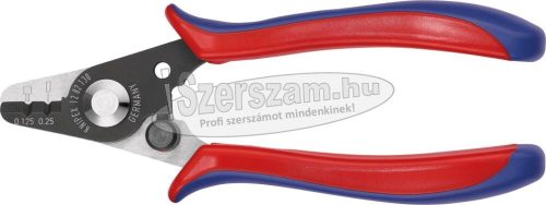 KNIPEX Optikai kábelcsupaszító fogó 100mm, 0,12-0,4mm, AWG28-18 12 82 130 SB