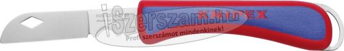 KNIPEX Kábelvágó kés összecsukható, egyenes, SOLINGEN 80mm, műanyag nyelű INOX 16 20 50 SB 162050SB