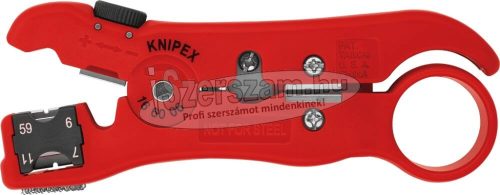 KNIPEX Kábelcsupaszító, koax kábelekhez 125mm, RG59+6+7+11 1660 06 SB