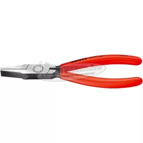   KNIPEX Laposfogó rövidcsőrű, kétkomponensű/PVC nyél, polírozott/krómozott fej